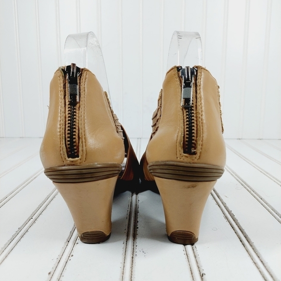 Gentle Souls by Kenneth Cole Women's Osaka Rama Dress Tan Heeled Sandals K967 - Picture 6 of 13